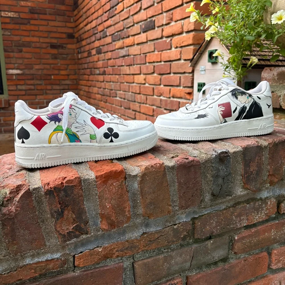 Custom painted Hunter x Hunter Air Force 1 shoes size 6 Free Shipping